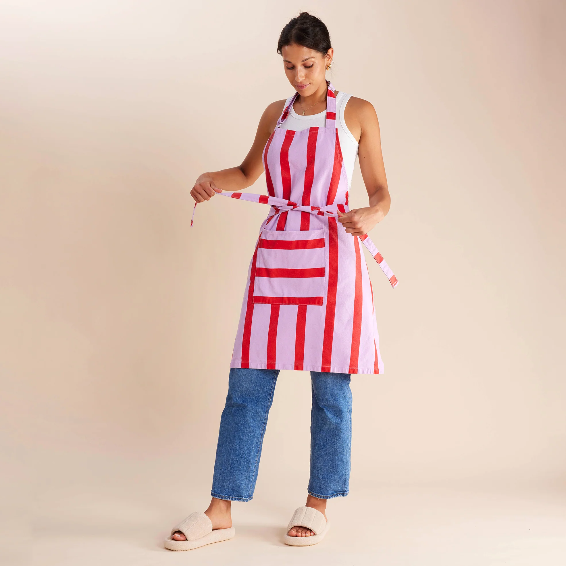 Apron - Grapefruit Stripes - Image 3