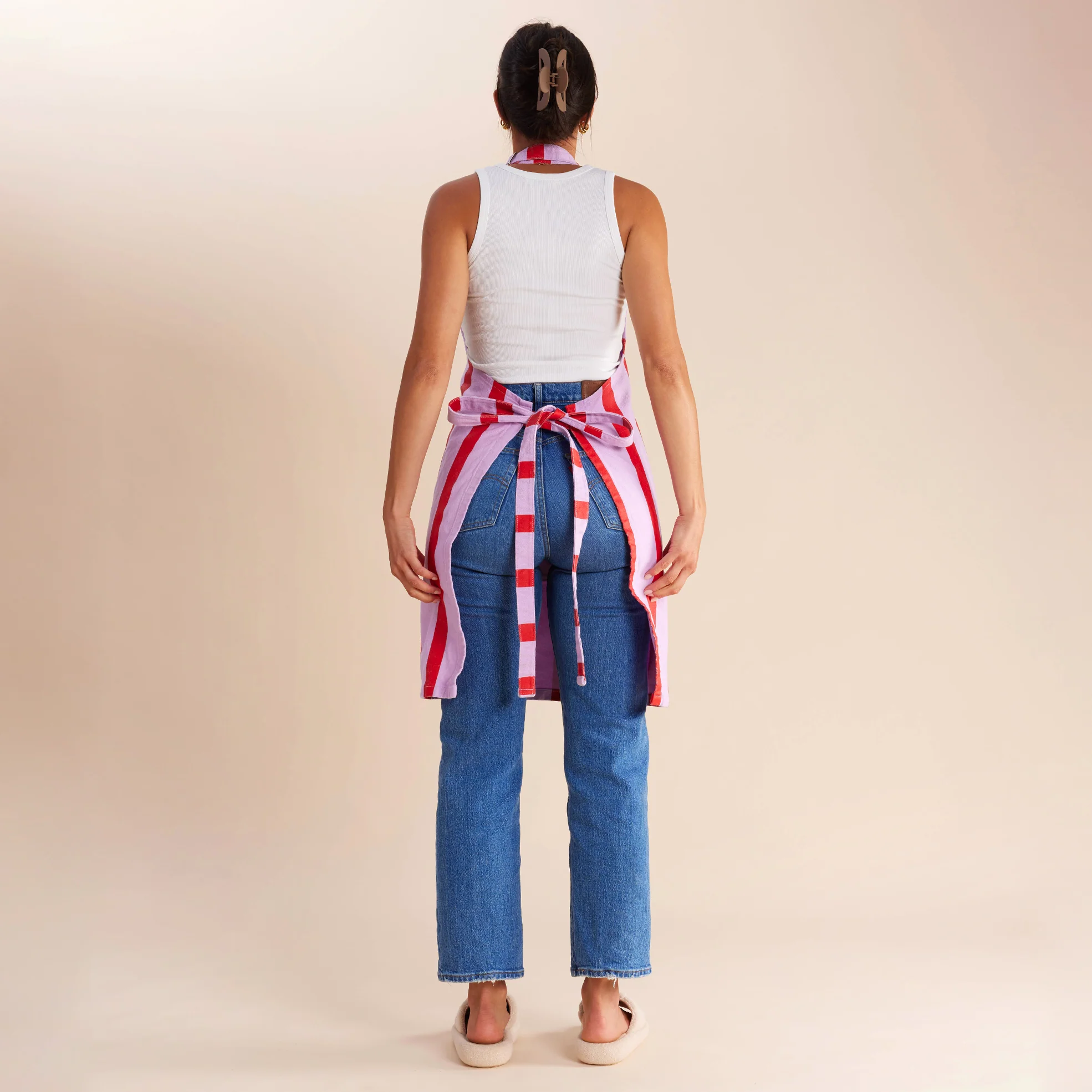 Apron - Grapefruit Stripes - Image 4