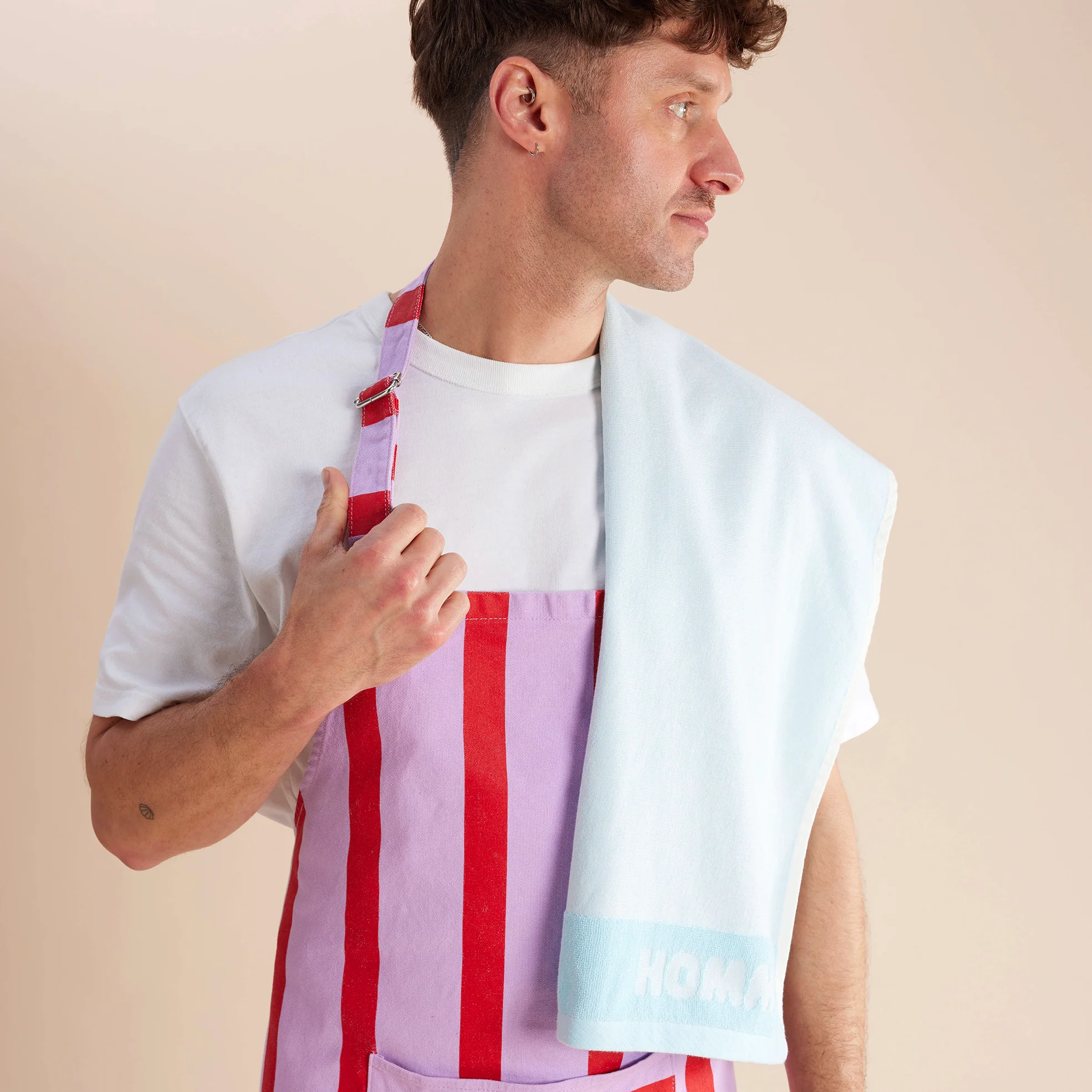 Apron - Grapefruit Stripes - Image 6