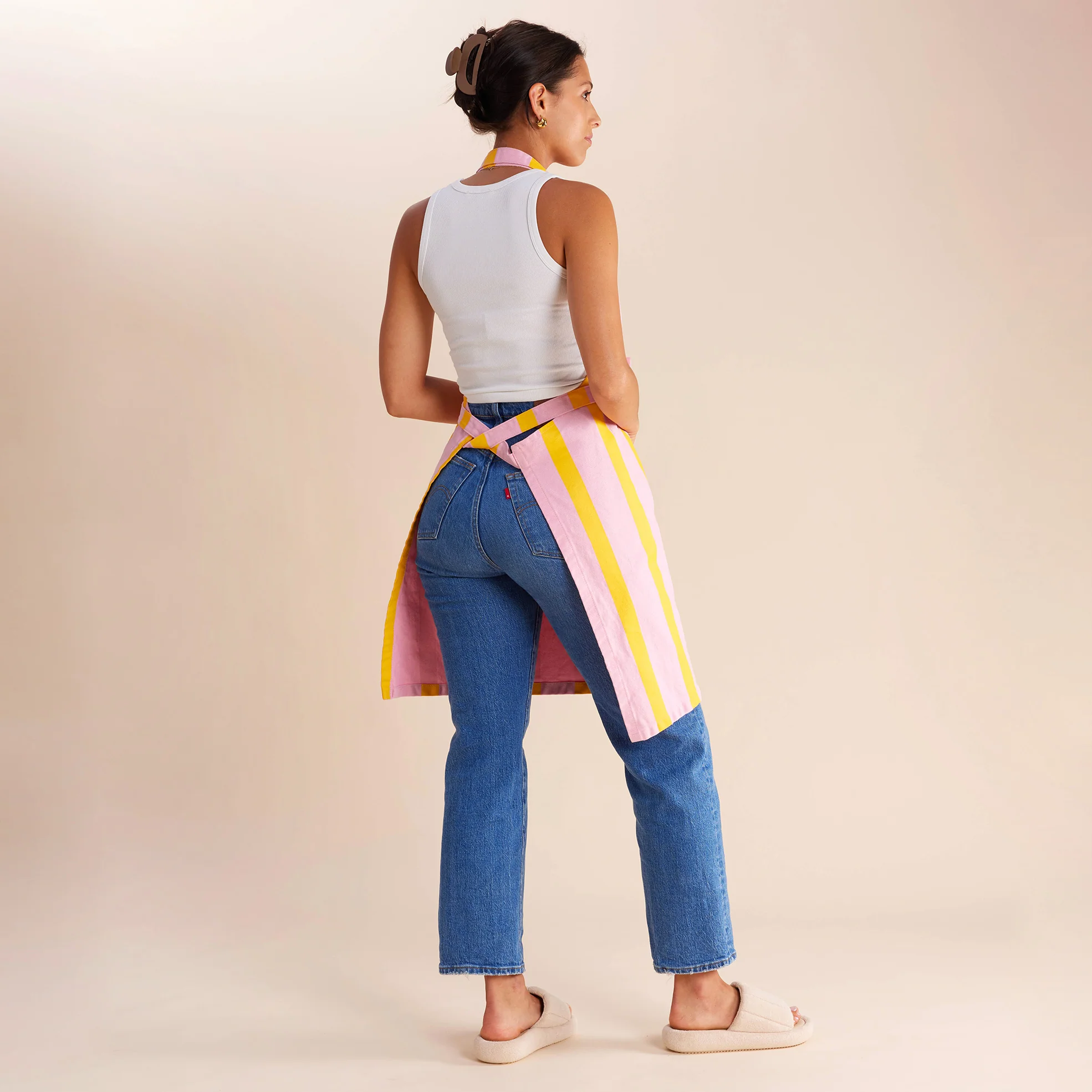 Apron - Pink Lemonade Stripes - Image 3
