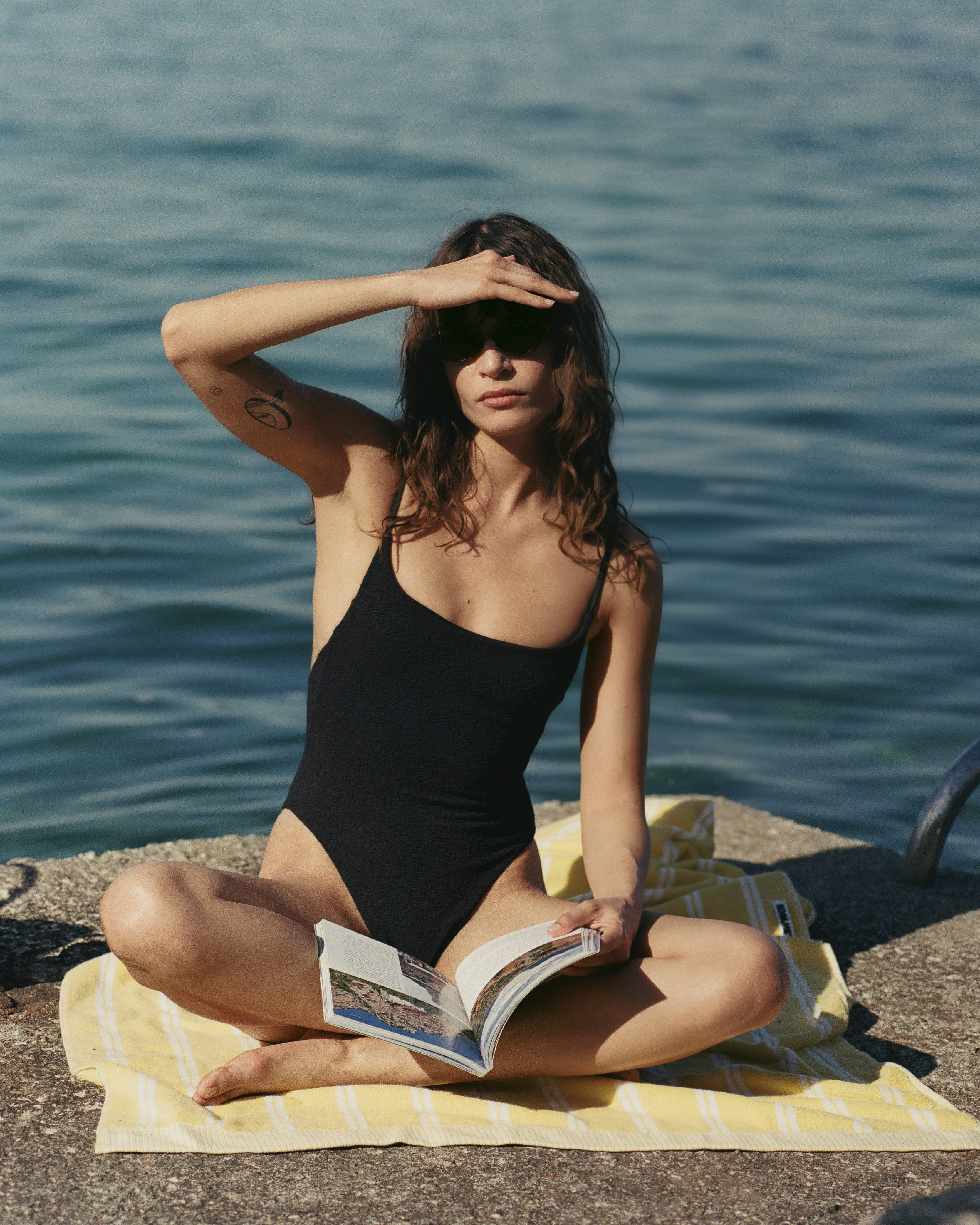 Beach Towel & Carry Bag  - Lemon