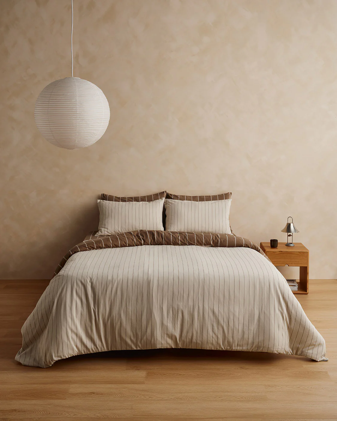 Duvet Cover - Caramel / Cream - Image 3