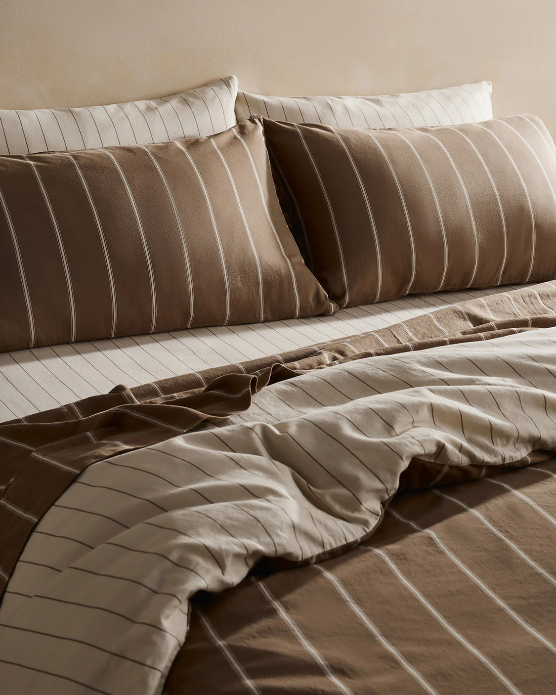 Duvet Cover - Caramel / Cream - Image 4