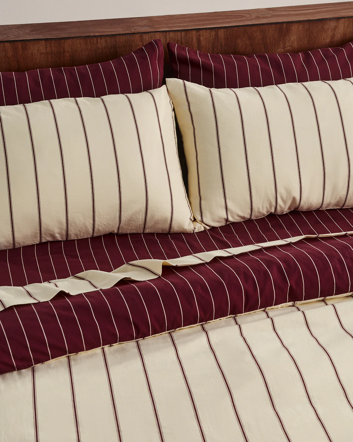 Duvet Cover - Chamomile / Wine - Image 4