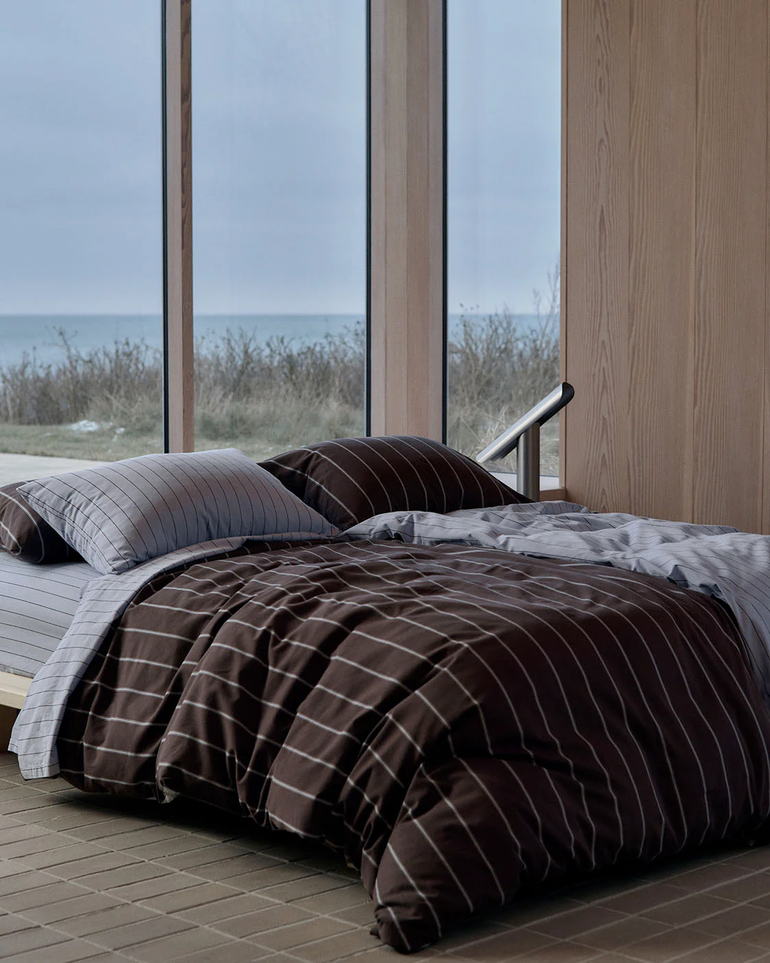 Duvet Cover - Chocolate / Mist - Image 2