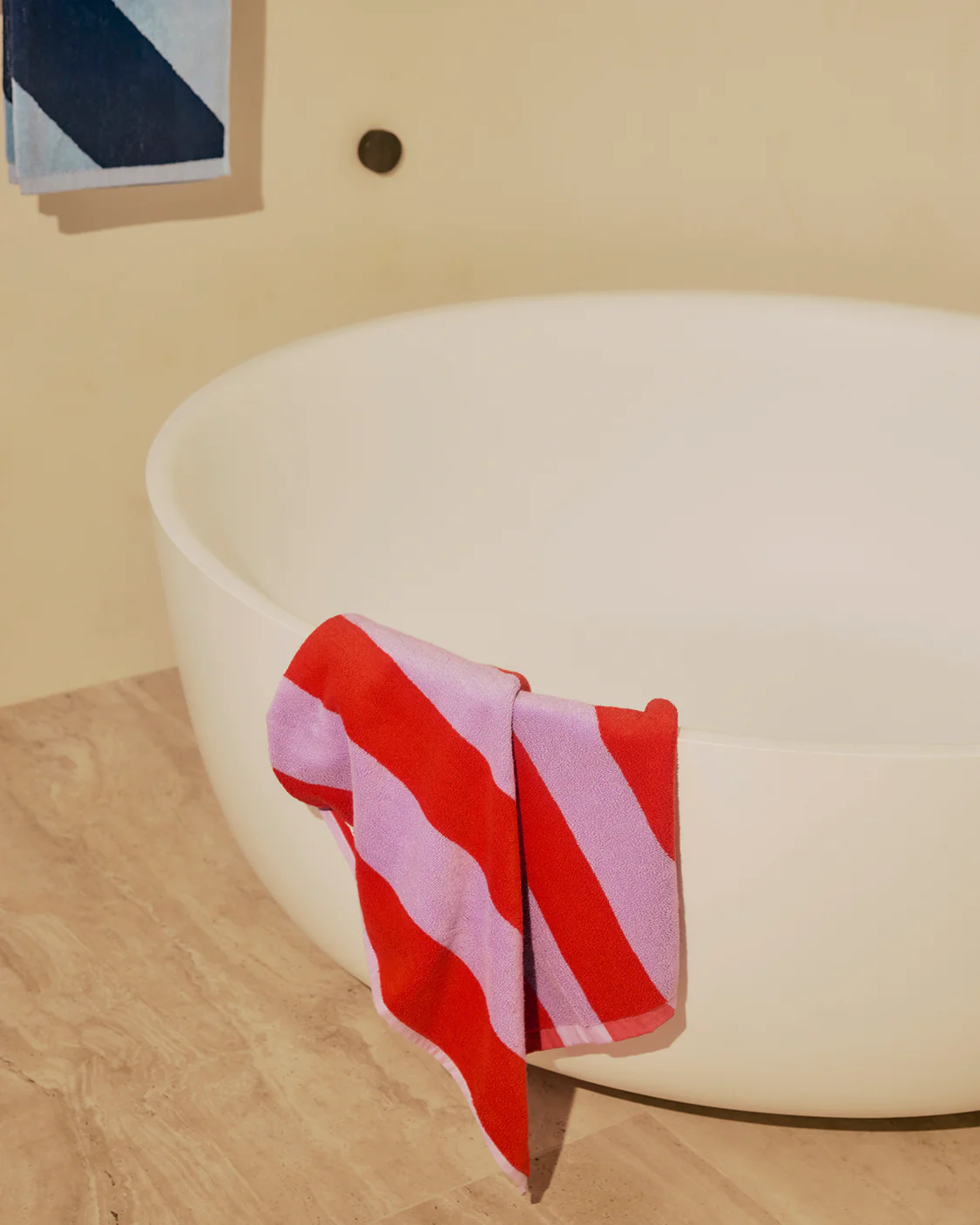 Hand Towel - Grapefruit Stripes - Image 2