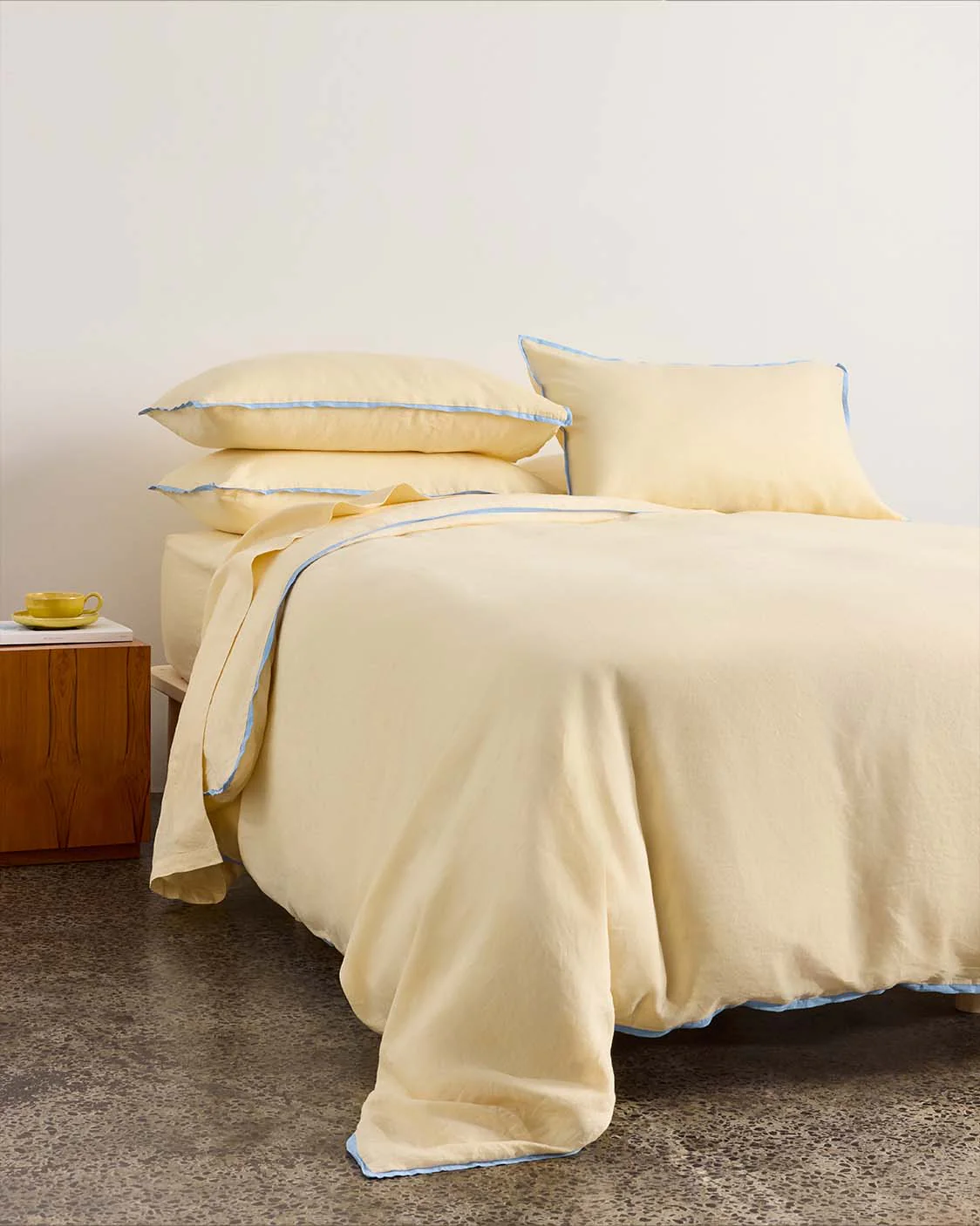 Linen Duvet Cover - Butter - Image 2