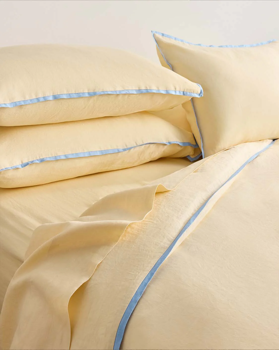 Linen Duvet Cover - Butter - Image 3