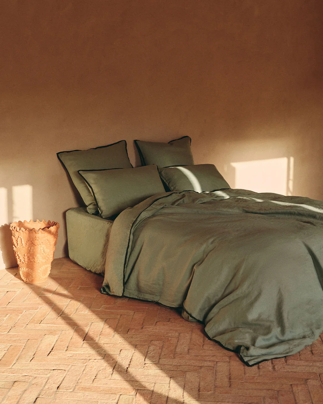 Linen Duvet Cover - Spearmint - Image 5