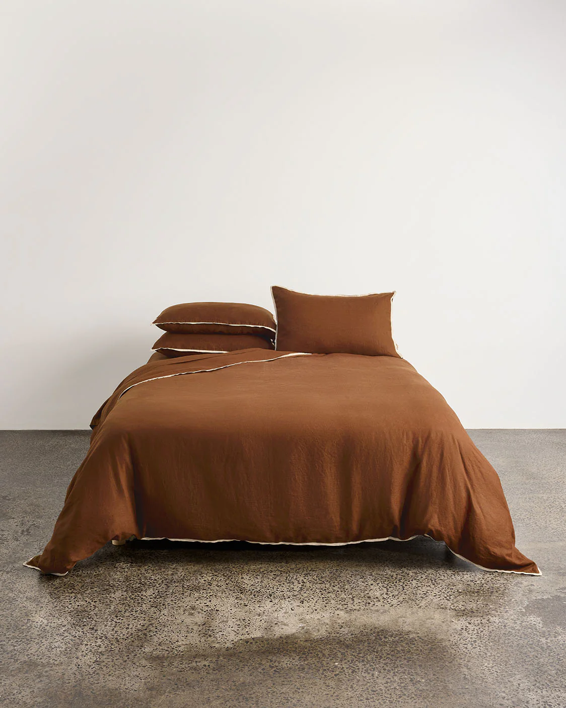 Linen Duvet Cover - Toffee