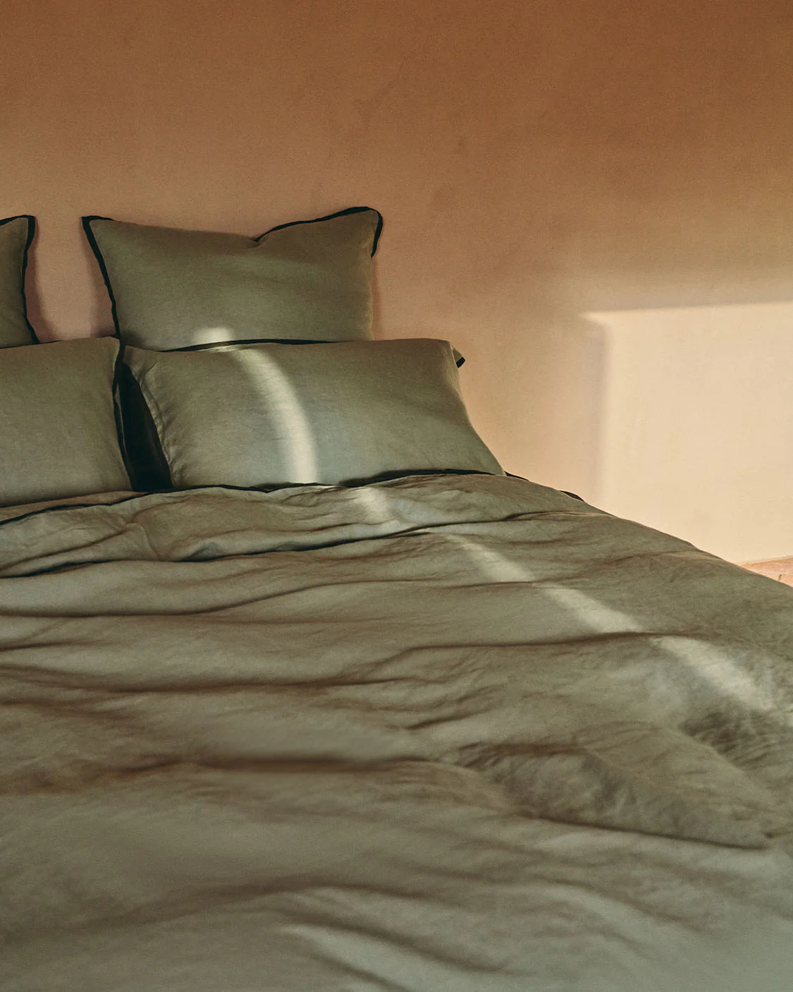 Linen European Pillowcase - Spearmint - Image 2