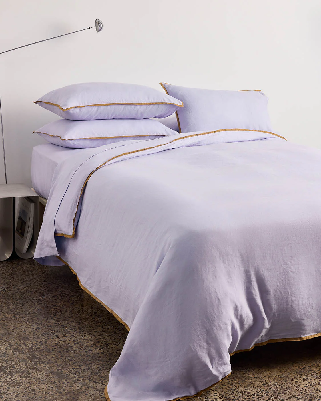 Linen European Pillowcase - Wisteria - Image 2