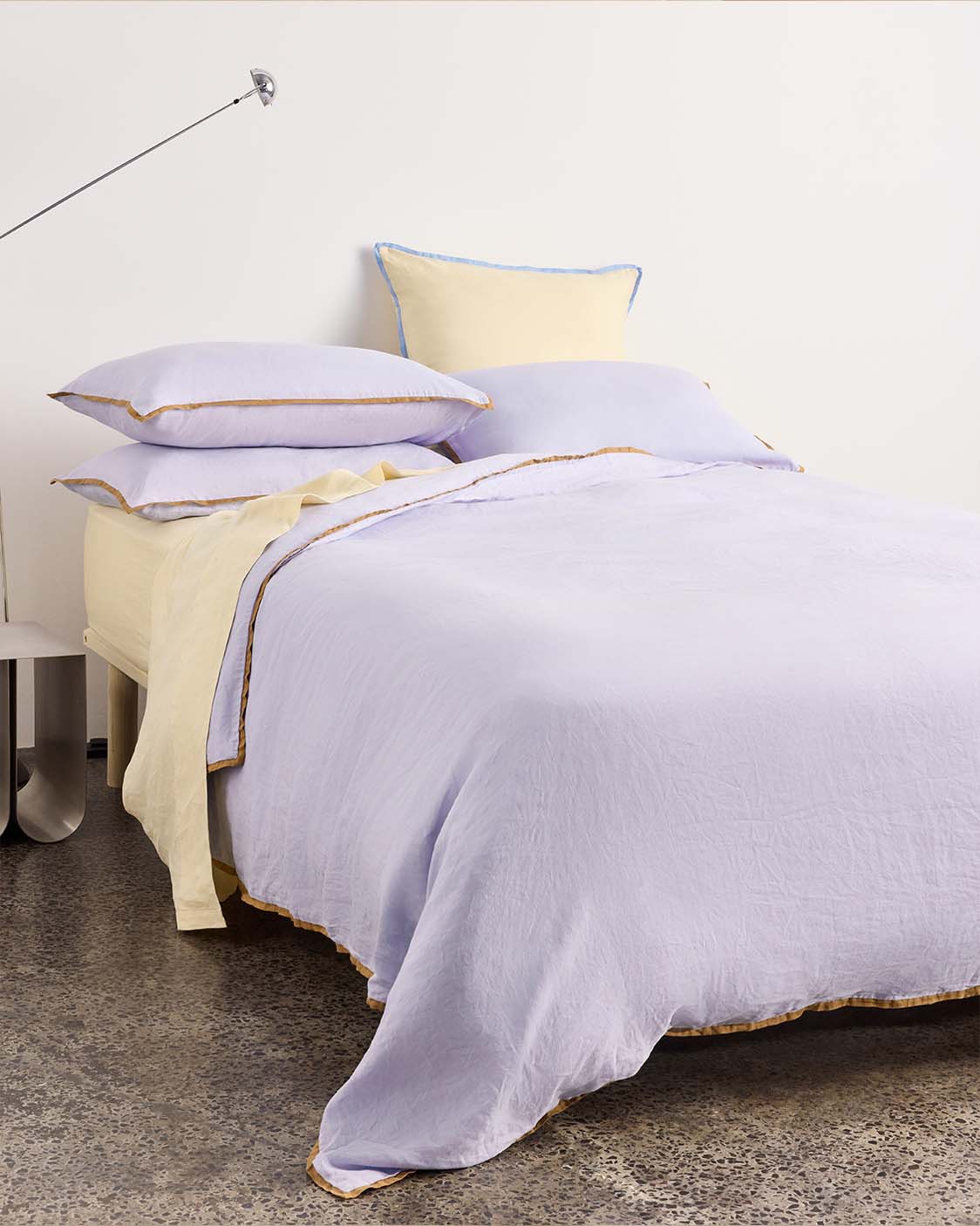 Linen Fitted Sheet - Butter - Image 3