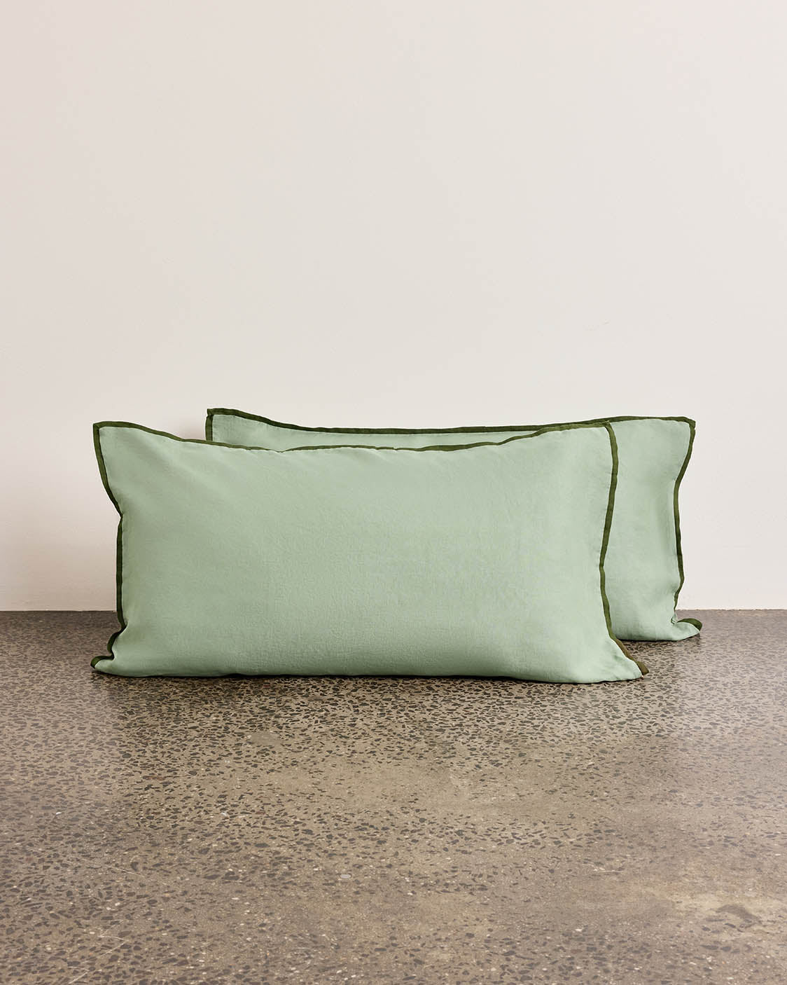 Linen Pillowcase Pair - Spearmint - Image 5