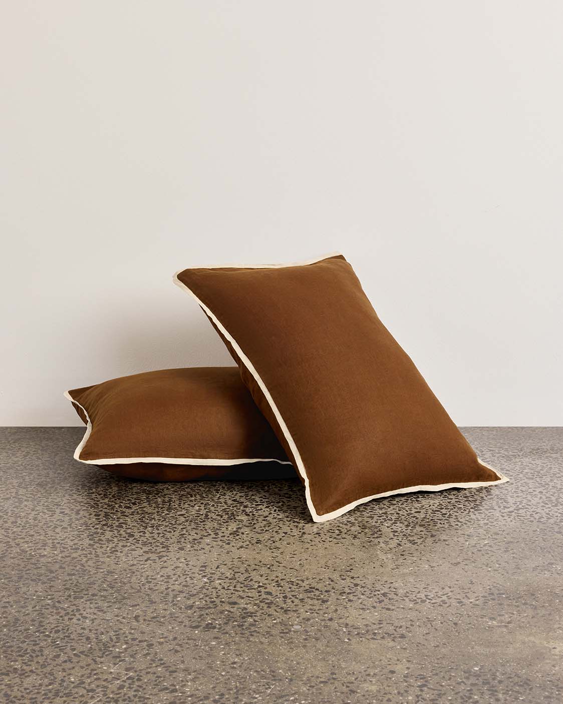 Linen Pillowcase Pair - Toffee