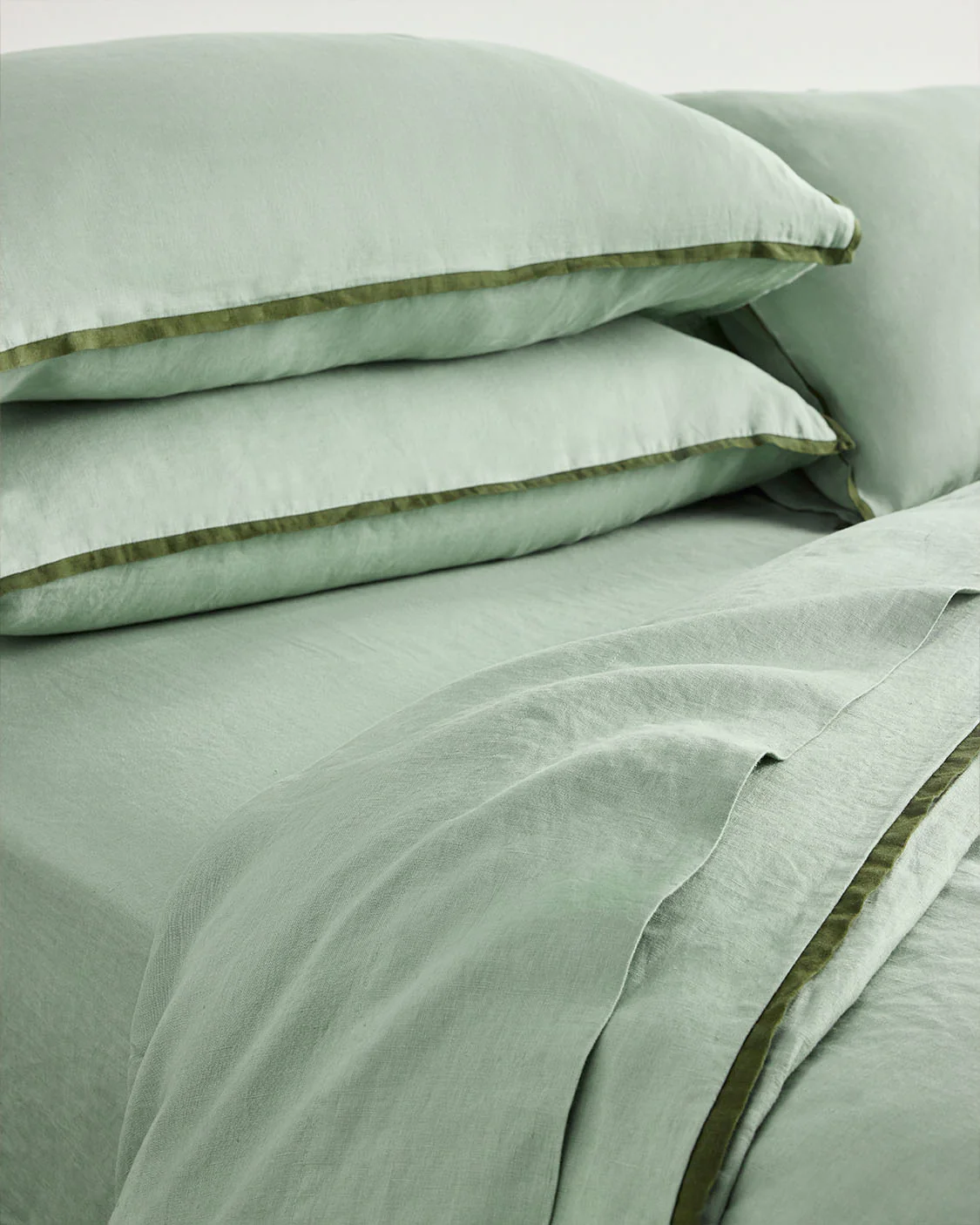 Linen Top Sheet - Spearmint