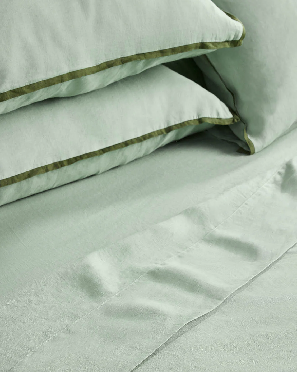 Linen Top Sheet - Spearmint - Image 3