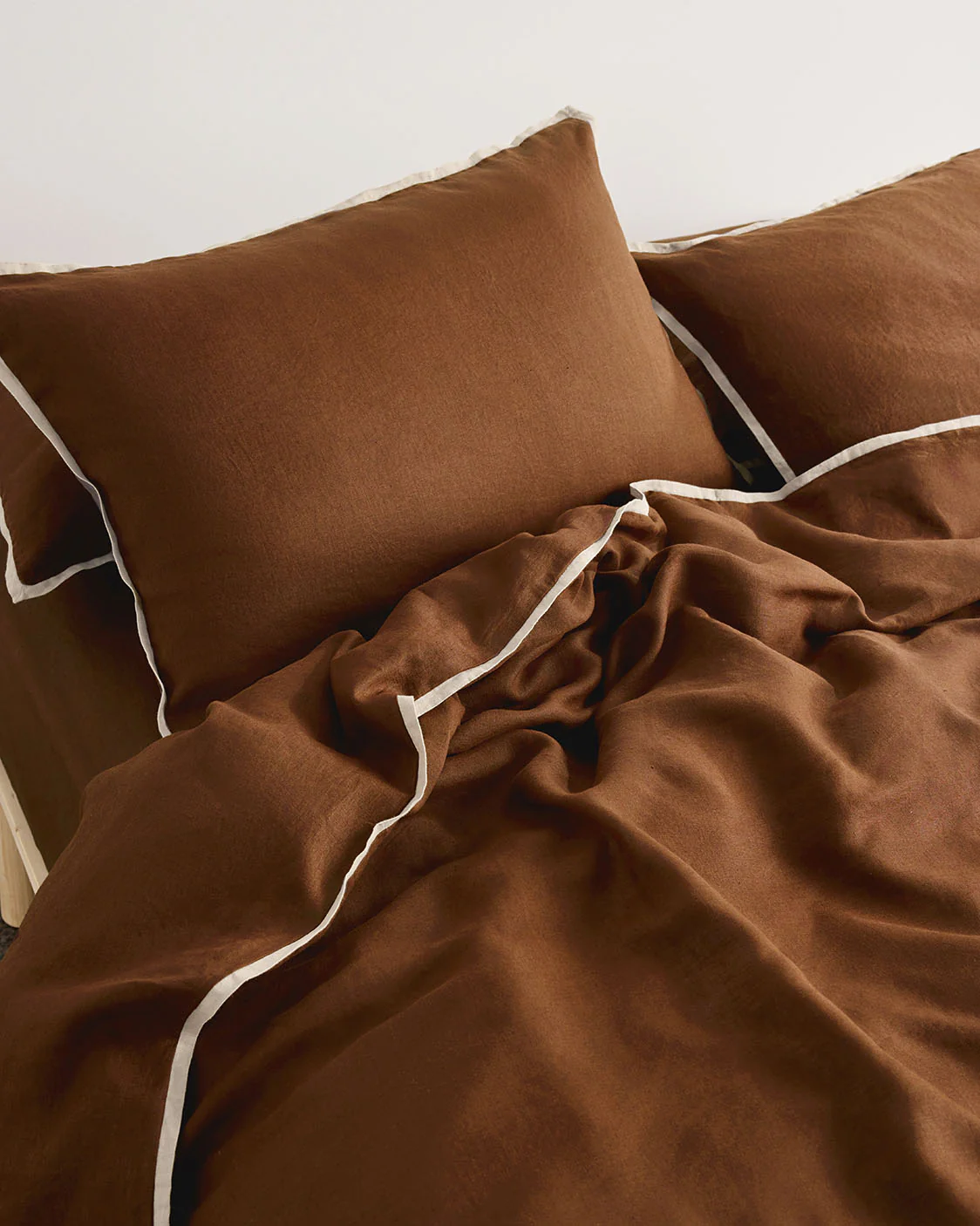 Linen Top Sheet - Toffee - Image 2