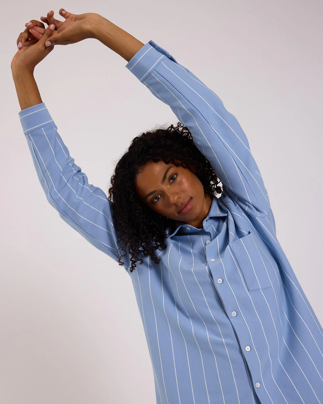 Long Sleeve Sleep Shirt - Capri