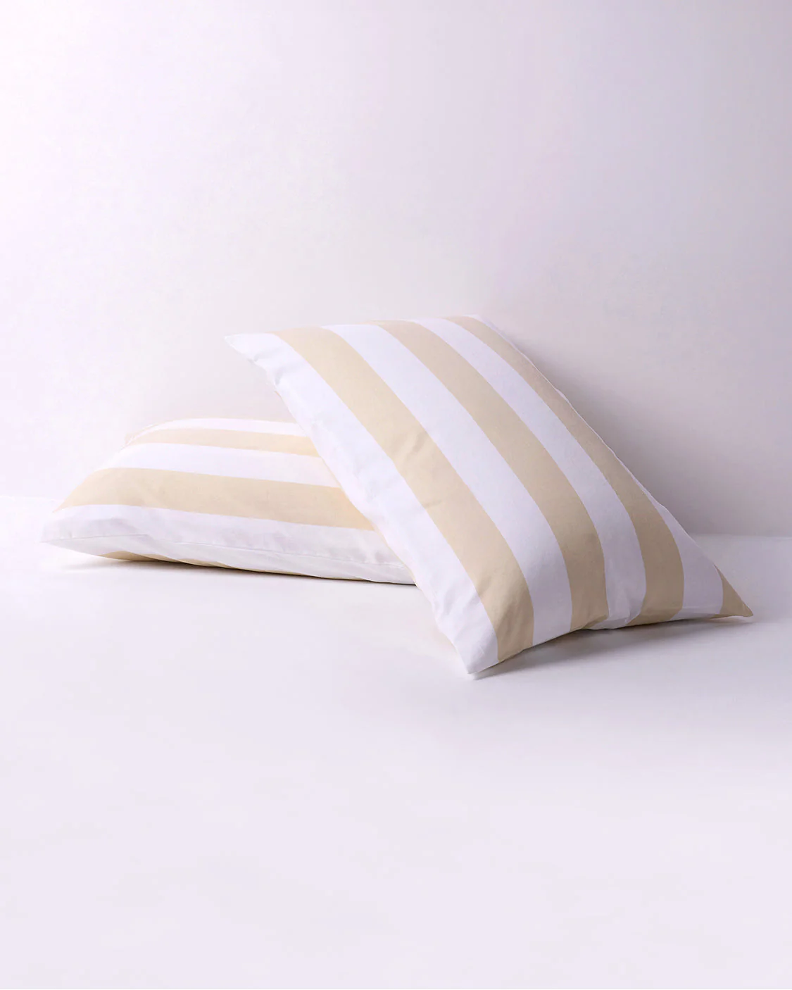 Pillowcase Pair - Biscotti Stripes