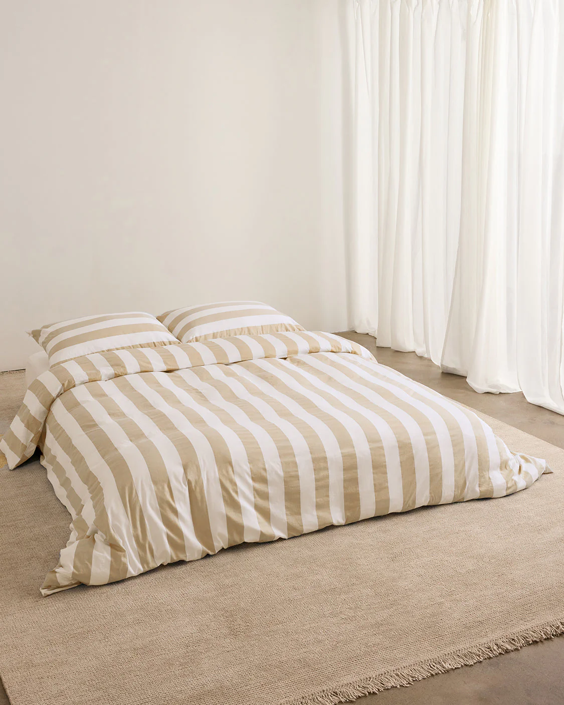 Duvet Cover - Biscotti Stripes