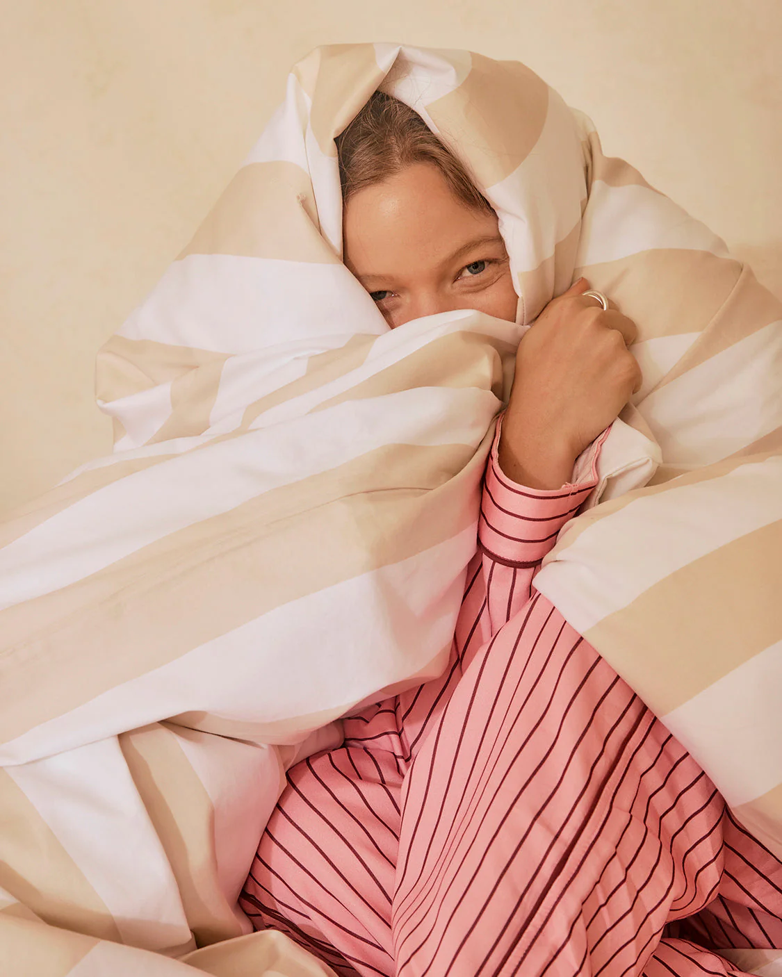 Duvet Cover - Biscotti Stripes - Image 4