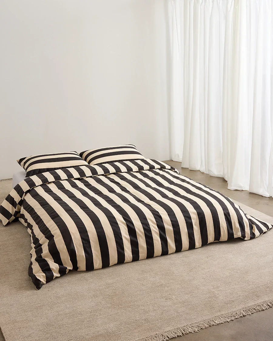 Duvet Cover - Vanilla Bean Stripes