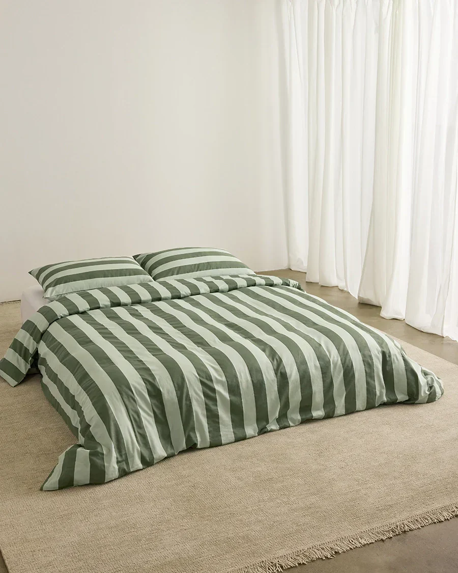 Duvet Cover - Wasabi Stripes