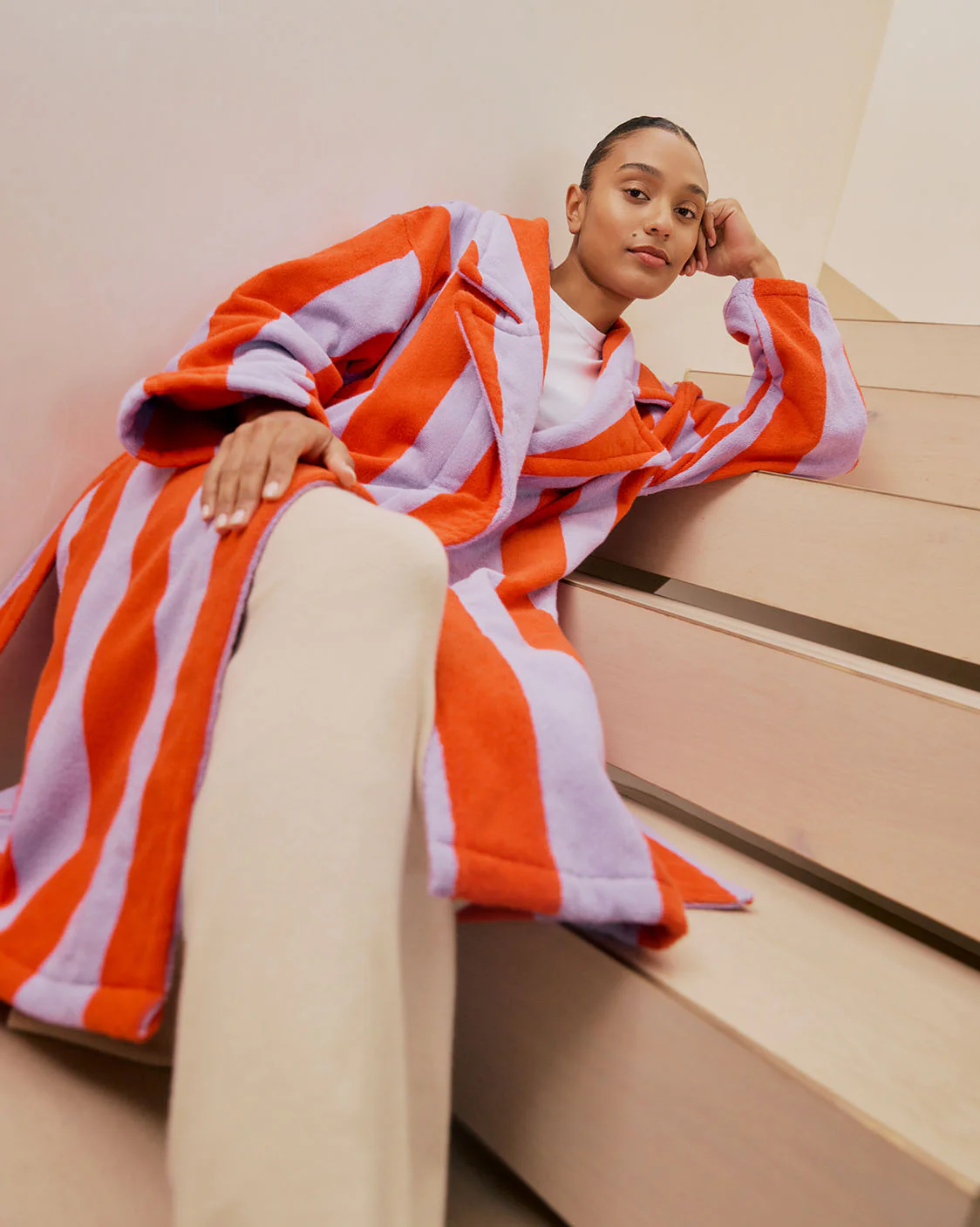 Robe - Grapefruit Stripes - Image 2