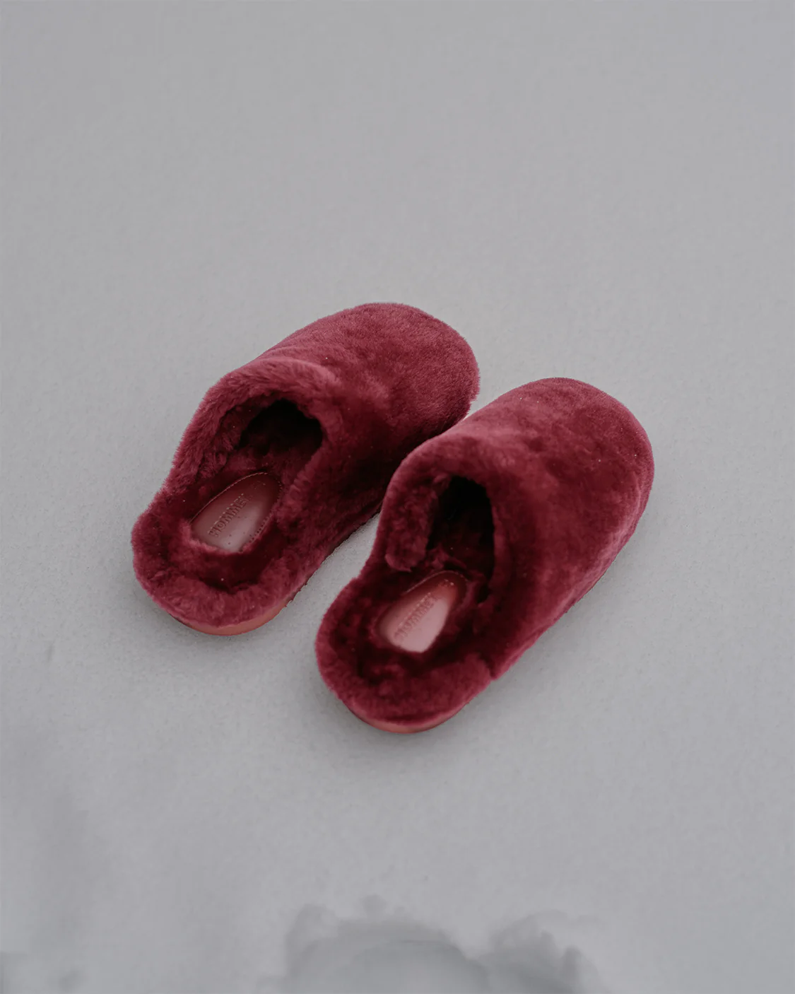 Sheepskin Slippers - Wine
