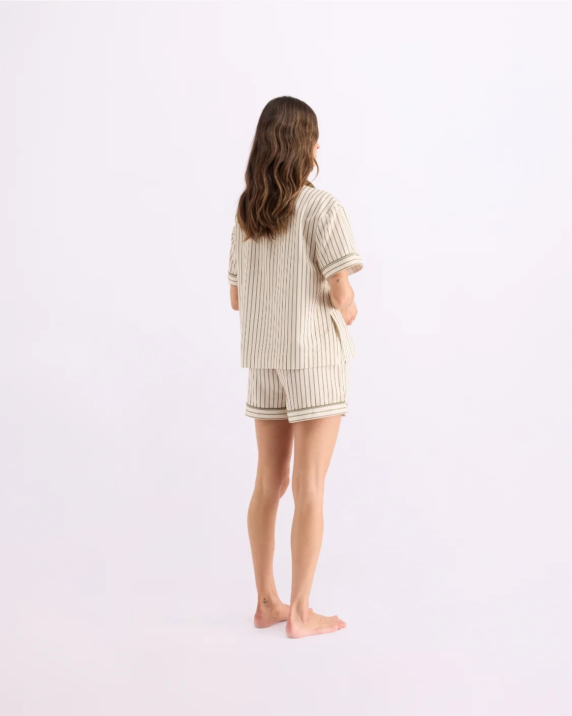 Sleep Short - Matcha Stripes - Image 4